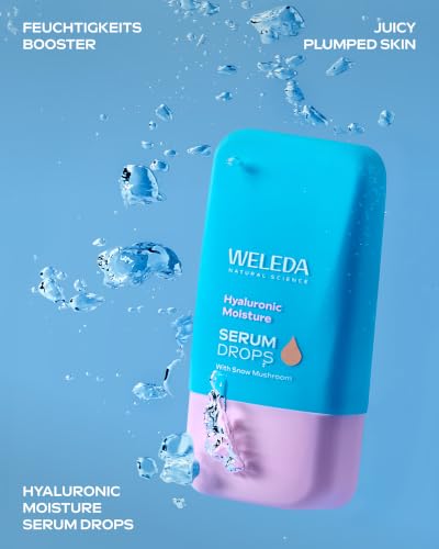 WELEDA Hyaluronic Moisture Serum Drops 30ml Snow Mushroom vegan Bio Glow – Ansicht 3