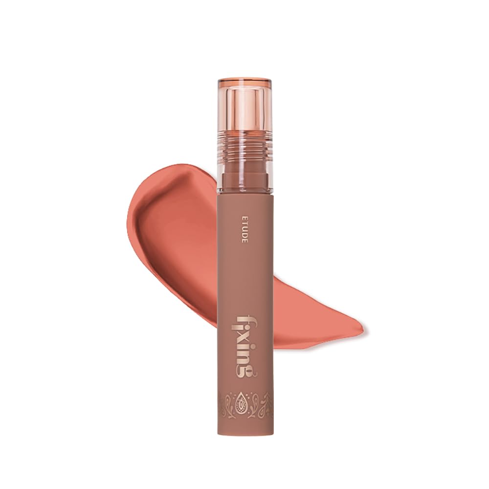 ETUDE Fixing Tint| Long Lasting Liquid Lipstick |Waterproof, Smudgeproof, Lightweight Matte Finish Lip Stain| Full Coverage|Korean Makeup|Limited Edition Fixing Tint| Nude Noor-4g-image-21
