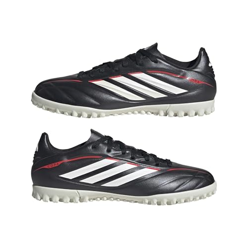 adidas Unisex Kinder COPA Pure IV Club Turf Football Shoes Kids, core Black/FTWR White/Lucid red, 30 EU