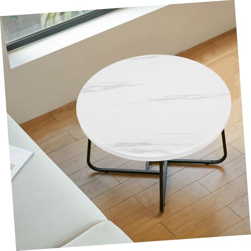 Plateau de table rond 40 cm Lurrose blanc remplacement panneau bistrot - 3