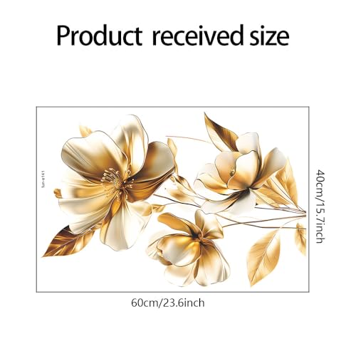 CNUSER 3D Wall Stickers DIY Flower Wall Decal Removable Waterproof Wall Art Decor for Bedroom Living Room Offices Home Decoration - Thumbnail 3