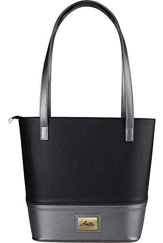 Antie Bolso para Mujer AN 164 (Negro/Plata, One Size)