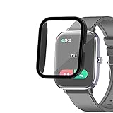 smaate Watch Cases with Screen Protector for T45S, Compatible with SOUYIE Choiknbo T45S 1.7” Smartwatch, Hard PC Case with Tempered Glass Protector, Protecting Watch Body & Screen, Anti-Scratch