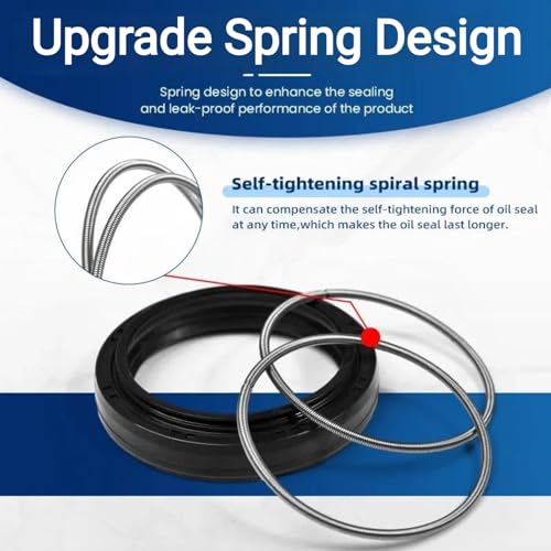 Motorrad Motorrad Vorderradgabel Öldichtung und Staubdichtungssatz 41mm x 54mm x 11mm Passend für GSX750F GSXR750 Gummi Material Schwarz Farbe