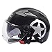 Produktbild NJ Helm- Elektrische Motorradsturzhelmfrau Sommer-Doppelobjektivbatterieauto-Visiermänner und Frauensonnenschutzsturzhelm (Farbe : B, größe : One size)