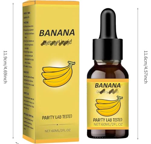 Lab Banana, Banana Extract Liquid Drops, Banana Liquid for Women (2 PCS)