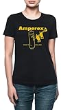 Gute Qualität Amperex Bugle Boy Tube Logo Damen T-Shirt Schwarz