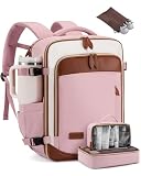 LOVEVOOK 40L Travel Backpack Carry On Airline Approved, Large Backpack with 3 Packing Cubes, TSA Travel Essentials Carry On Bag, Waterproof Weekender Overnight Luggage Daypack, Fits 17.3 Inch Laptop