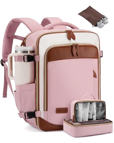 LOVEVOOK 40L Travel Backpack Carry On Airline Approved, Large Backpack
