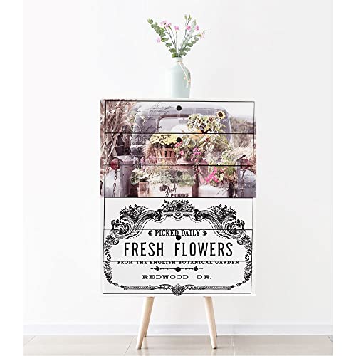 Calcomanías de papel pintado Flores para decorar paredes y renovar cómodas 3
