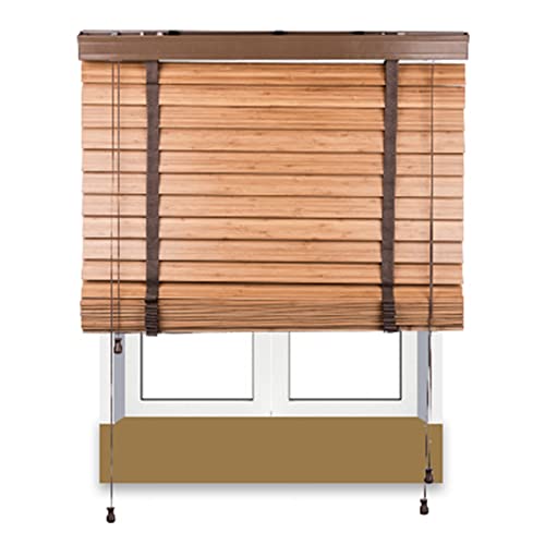 Persianas venecianas de madera e impermeables enrollables de bambú para ventanas 2
