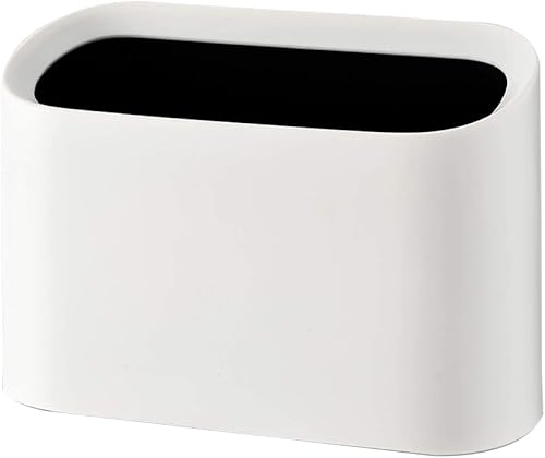 1 soporte universal de arena blanca para gatos, mini bote de basura con tapa, organizador de arena para gatos para caja de arena, se combina con la