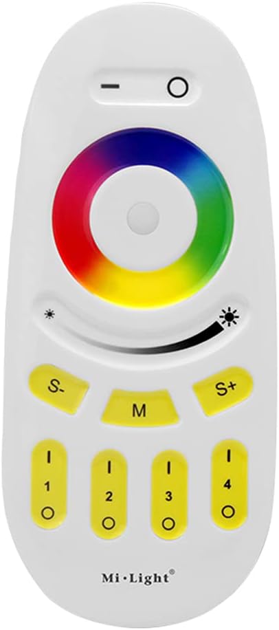 Mi.Light RGBW Remote 2.4G 4-Zone Full Touch LED Controller(Batteries not included) For Milight RGBW LED Bulb,Downlight,RGB/RGBW Strip Lights Controller Receiver Box FUT037 FUT038
