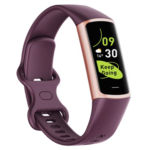 Activity Trackers for Women Men 1.1''AMOLED Screen Fitness Watches with Heart Rate Blood Pressure Sleep Monitor Calorie Tracking Step Counter Smart Band for Android and iPhone