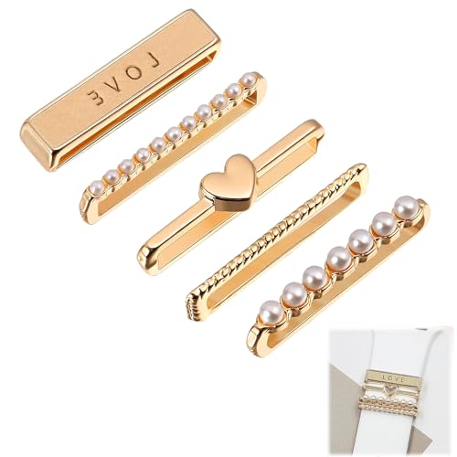 YUGUOLAN Watch Armband Charms, Dekorative-Rings-Loops Kompatibel Mit Silikon, Metall Diamant Dekorative Bling Schmuck, Für Smartwatch Uhrenarmband Schmuck Uhrband Charms