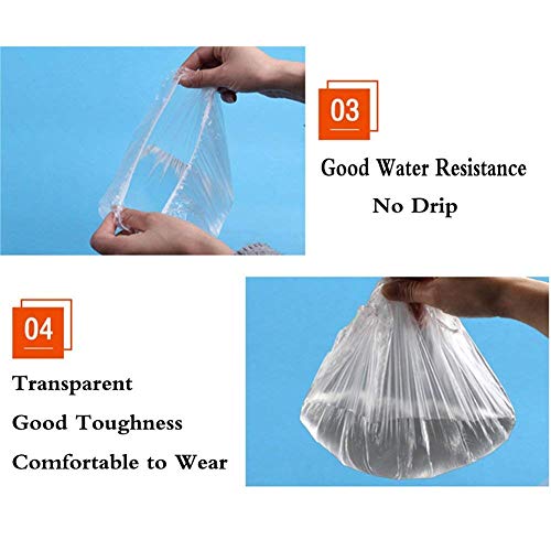 Shower Cap Disposable - 100 Pcs Thickening Women Shower Caps Normal Size #TOP3