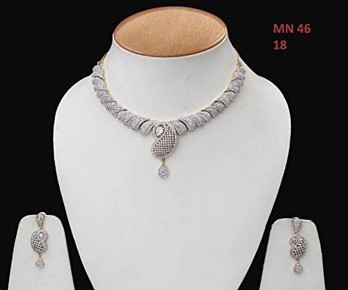 Joya 55Carat Chapado Mixed White Cubic Zirconia para regalo 2