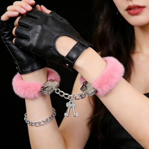 Image of Hand Cuffs Set Couple Handcuffs Fuzzy Handcuffs Fluffy Handcuffs,adult sex toys & games,Bondage Gear & Accessories