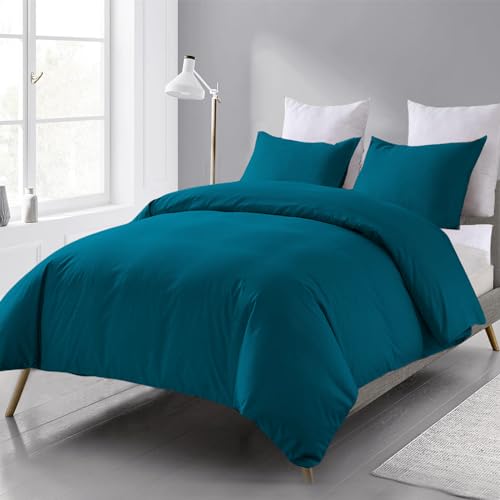 Beqnat Bettwäsche 200x220 3 teilig Bettdeckenbezug - Mikrofaser...