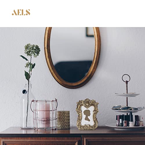 Aels Vintage Picture Frame, Elegant Antique Photo Frames With Glass Front, Photo Display, Tabletop Wall Hanging, Gift Ideas, Gold (4X6 Inch) #TOP5