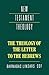 The Theology of the Letter to the Hebrews (New Testament Theology)