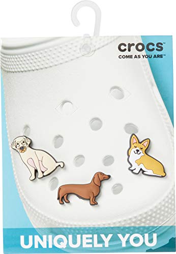 Crocs Unisex Adult Jibbitz 3-Pack Animal | Jibbitz For Crocs Shoe Charms, Trendy Dog, One Size Us #TOP1