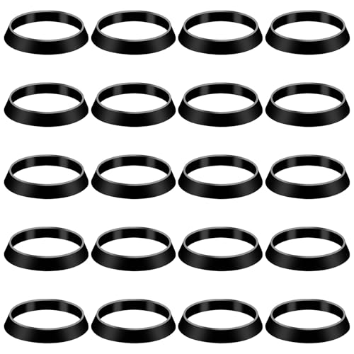 20 Anelli di Tenuta in Silicone, Guarnizioni Coniche per Tubi di Scarico da 1-1/2 Pollici - per Doccia, Lavello da Cucina