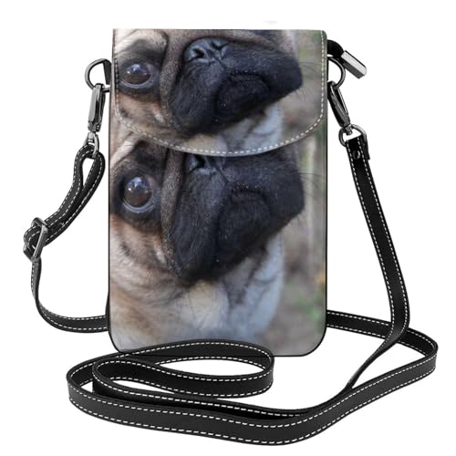 Sac à bandoulière en cuir pour téléphone portable compact et robuste en taille unique
