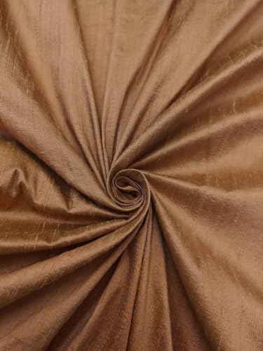 Tissu Dupioni soie cannelle 137 cm MM136, la douceur d'une étoffe noble à coudre