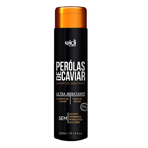 Pérolas de Caviar Shampoo Hidratante, 300 g, Widi Care, Preto, Pequeno, Widi Care, Preto,