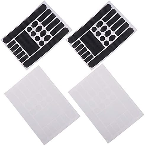 4Pieces chainstay Protector Bicycle chainstay Protector Decal Chainstay Frame Guard for Mountain Bike Chain Protective 2pcs Clear Transperant 2pcs Carbon Fibre