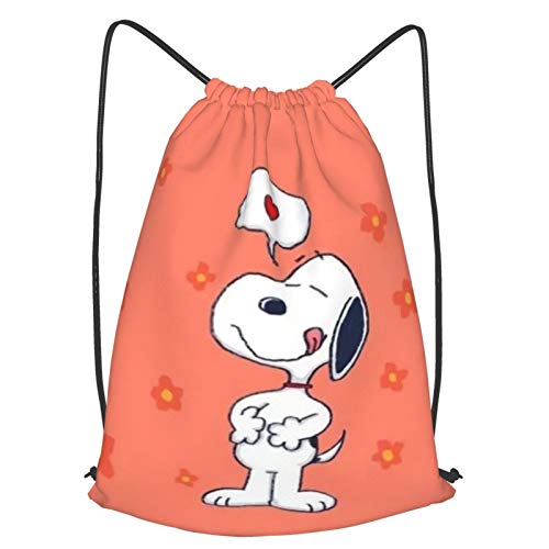 JJKKFG H Snoopy bolsa de mochila paquete de almacenamiento a granel bages para gimnasio