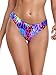 RELLECIGA Women's Purple Leopard Cheeky Brazilian Cut Bikini Bottom Size Medium