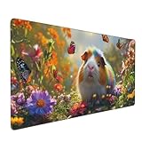 【STABILITÄT IST SEHR GUT】 Rutschfeste gummi-Materialbasis, die einen schweren griff bietet, der das gleiten oder die bewegung des mauspads verhindert