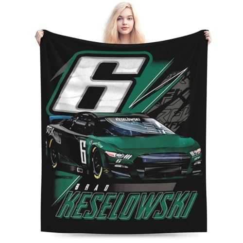 NTYCY Brad Keselowski 6 Blanket Tapestry Sofa Bed Fuzzy Plush Luxury Flannel Super Cozy All Seasons Microfiber Warm Decorative Lightweight Bedroom
