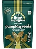 Living Intentions Organic Sprouted Pumpkin Seeds: Salted – NonGMO – Gluten Free – Vegan –Kosher – Paleo - 8 Ounce Unit