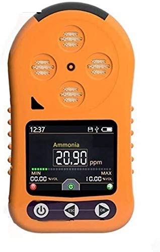 CukUJH Ammonia Detector NH3 Concentration Tester 0~100PPM Handheld Portable Ammonia Sensor with LCD Display Digital Ammonia Monitor Meter