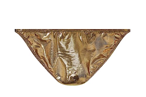 Swbreety Men's Faux Leather Bikini Briefs Shiny Metallic Bikini Underwear Low Rise Underpants2