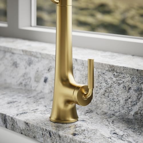 KOHLER 23765-2MB Tone Semi Professional Kitchen Sink Faucet, Pre-Rinse Kitchen Faucet, Commercial Faucet, Vibrant Brushed Moderne Brass by Kohler - Image 6
