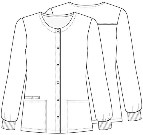 Cherokee Prints Women Warm Up Scrubs Jacket Snap Front Ck301, Xs, Llama Love #TOP6