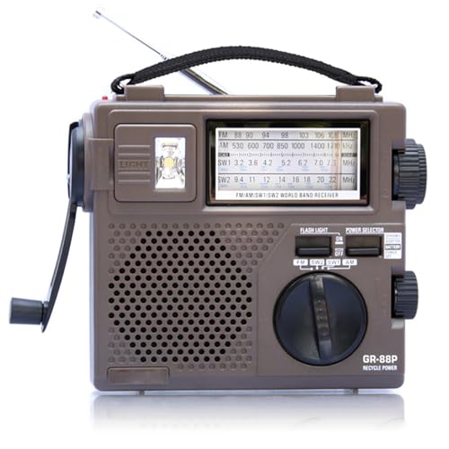 Radio awaryjne z korbą ręczną z latarką, przenośne radio FM/MW/SW1/SW2 Dab do spotkań rodzinnych i podróży na świeżym powietrzu