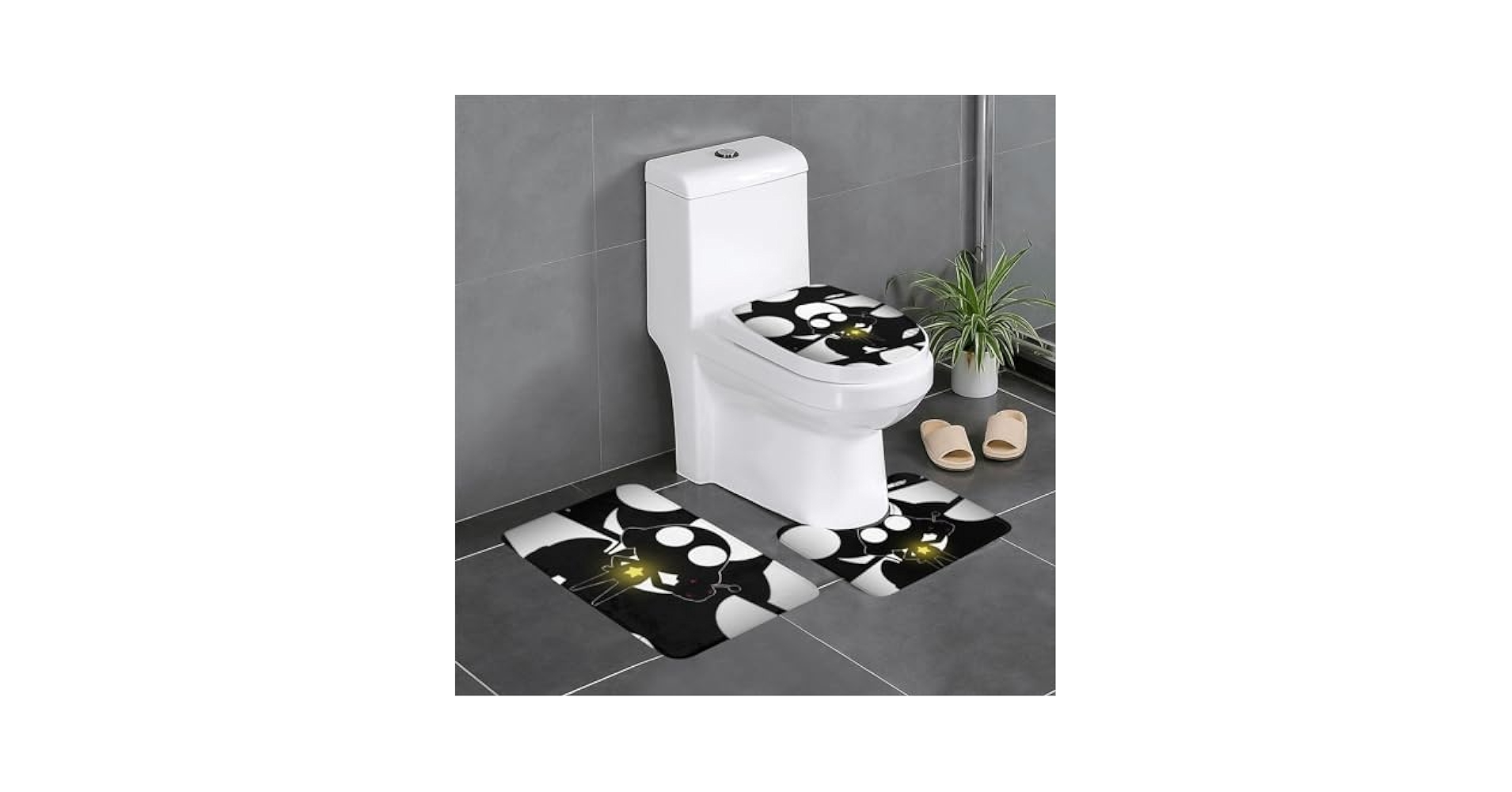 Amazon｜ケロロ軍曹 3点セット トイレマット フタカバー 便座