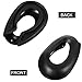 FOMIYES Silicone Ear Covers Waterproof Ear Protectors for Hair Dyeing Washing Showering Reusable Hair Styling Tool Black 3.12X1.95 Inches