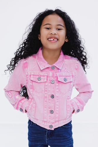 Barbie Girls Pink Denim Jacket Little Kid to Big Kid Sizes (4-14-16)4
