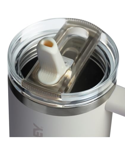 Image of STANLEY Quencher ProTour Flip Straw Tumbler with Leakproof Lid 30 oz | Built-In Straw and Handle | Cup Holder Compatible for Travel | Insulated Stainless Steel Cup | BPA-Free | Cream