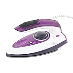 Quest Travel Steam Iron - 1000w Collapsible Mini Iron, Portable, Ergonomical, Non Stick Soleplate, Safe and Compact for Travel