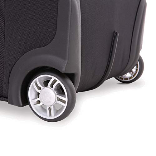 SWISSGEAR Ultra Premium Rolling Carry-On 19-inch Luggage | Wheeled Weekend Travel Suitcase | Men's and Women's - Black