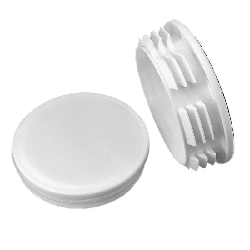 Rubber Pipe Cover,Plug Hole,8pcs White Round Furniture Hardware Leg Tips Rubber Table Chair Leg Caps Replacement Tips Multipurpose Feet(76mm)