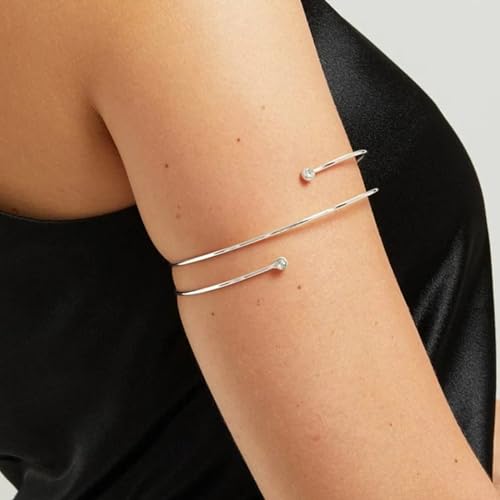 Image of Long tiantian Gold Arm Cuff Upper Arm Armband Greek Goddess Costume Jewelry