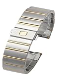 Compatibile con cinturino in acciaio Omega Constellation Double Eagle Series cinturino for orologio da uomo e donna 17mm 23mm 25mm